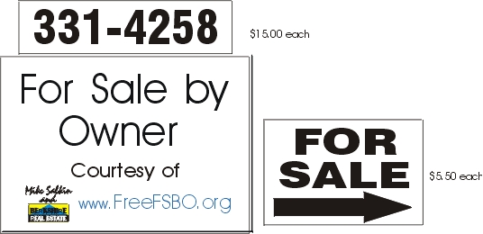 For sale by owner signs